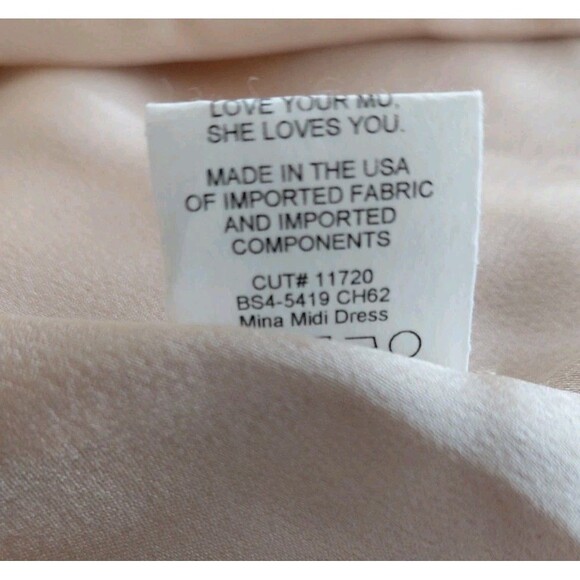 Show Me Your Mumu Midi/Maxi Gold Halter Dress With High Split Size S - Picture 7 of 8